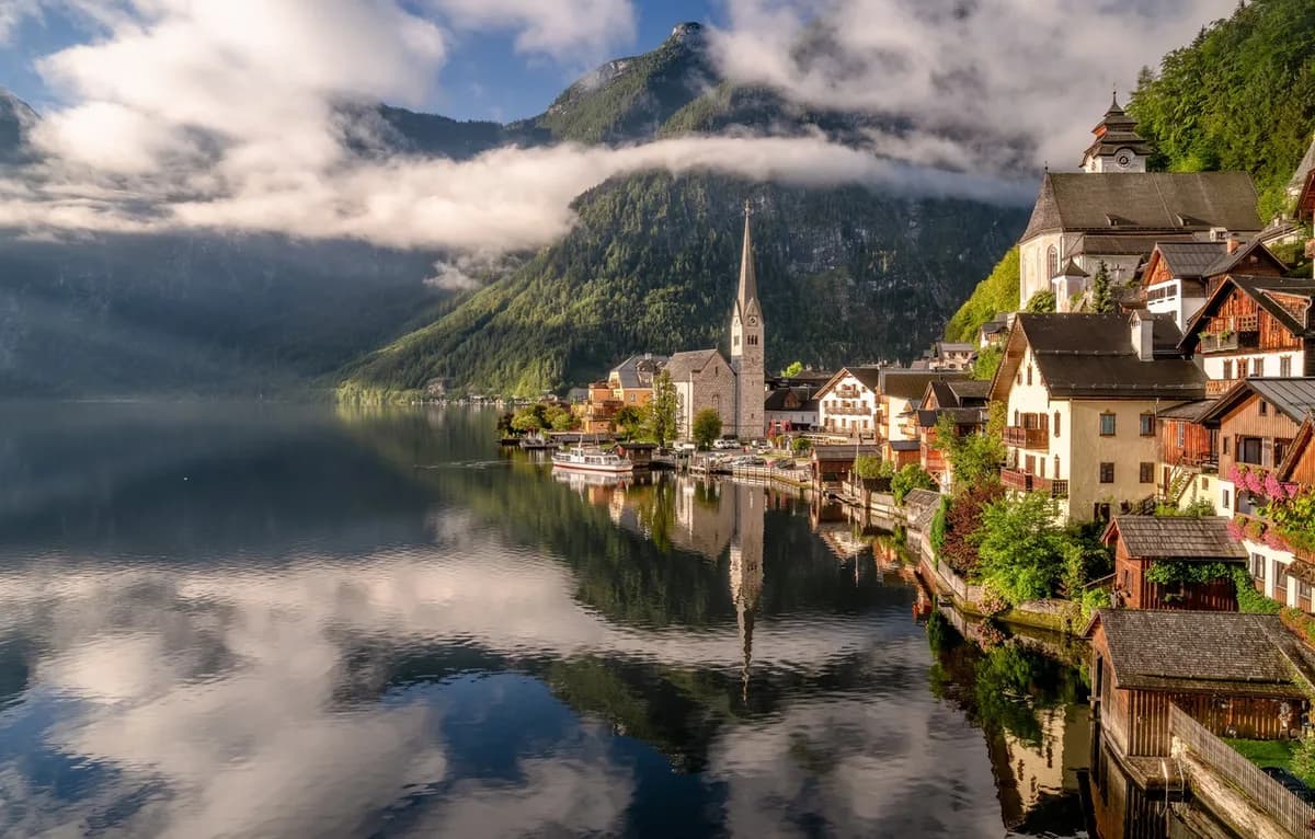 hallstatt gol manzarasi